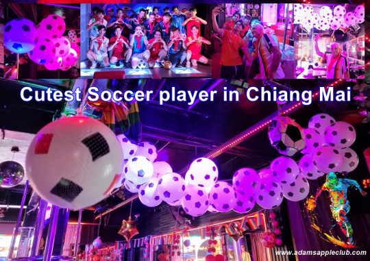 Football players in Chiang Mai from Adams Apple Nightclub. We will organize similar parties in the future, we wish you all the very best