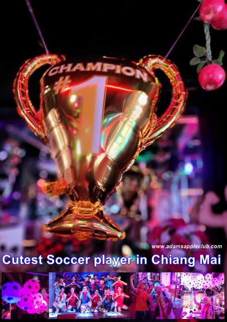 Football players in Chiang Mai from Adams Apple Nightclub. We will organize similar parties in the future, we wish you all the very best