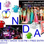 Monday evening in Chiang Mai See YOU at Adams Apple Club. This unique Venue OPEN every Night 9:00 PM and the Show START 10:00 PM. FREE ENTRY!