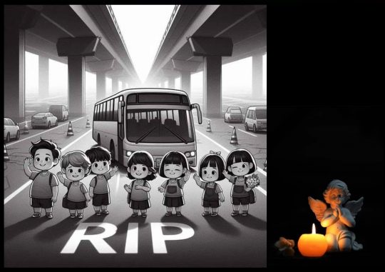 Bus accident in Thailand. Our condolences to the families of the childrenn and of the teachers involved in the school bus fire incident.