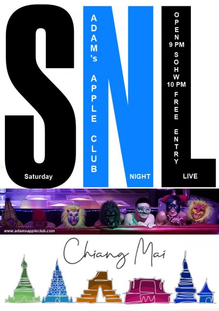 Saturday Night Live in Chiang Mai at Adams Apple Club. This NIGHTCLUB is a favorite place for spending time, also a place for entertainment