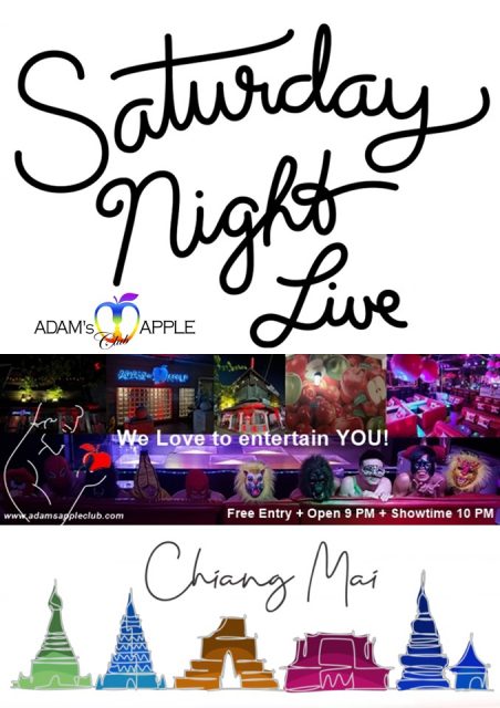 Saturday Night Live in Chiang Mai at Adams Apple Club. This NIGHTCLUB is a favorite place for spending time, also a place for entertainment