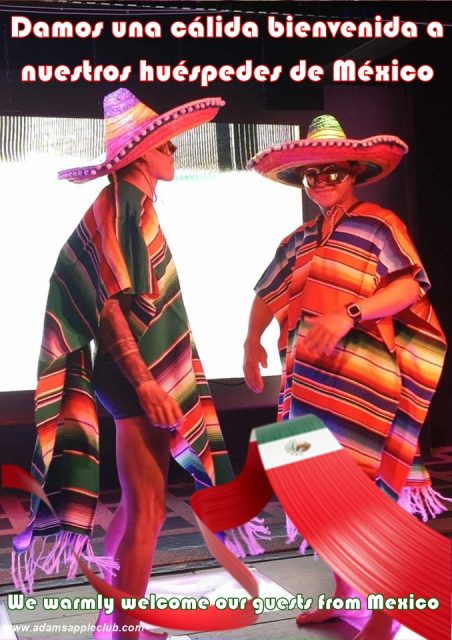 Welcome guests from Mexico The legendary Adams Apple Club in Chiang Mai extends a warm welcome to all visitors from Mexico!