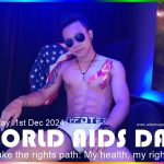 World Aids Day 2024 Adams Apple Club Chiang Mai Thailand. World AIDS DAY 2024 under the theme “Take the rights path: My health, my right!”