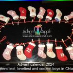 Advent Calendar 2024 Boys Adams Apple Club Chiang Mai for the friendliest, loveliest and coolest boys in Chiang Mai.