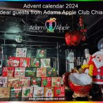Advent calendar 2024 guests from Adams Apple Club Chiang Mai. We have an Advent calendar with lots of daily surprises.