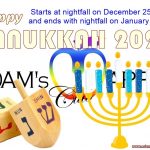 Chanukah (Hanukkah) 2024 at Adams Apple Club Chiang Mai starts at nightfall on December 25, 2024, and ends with nightfall on January 2