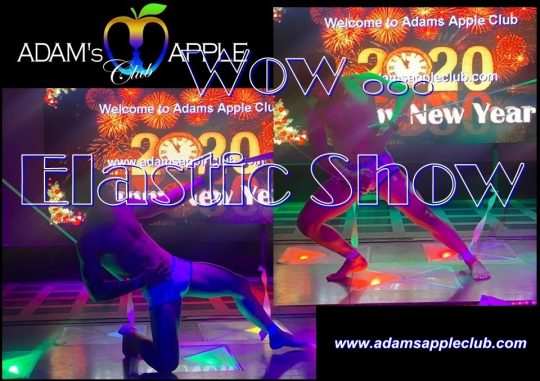 Artistic elastic performance delights all viewers Adams Apple Club. It's great fun for the whole audience, many get up from their seats