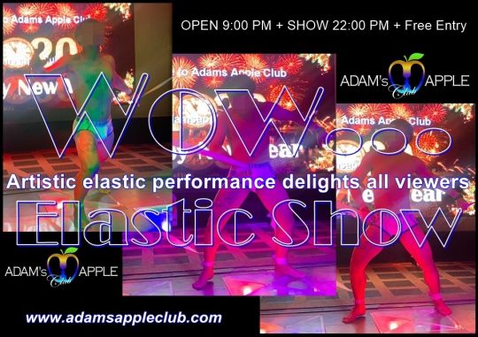 Artistic elastic performance delights all viewers Adams Apple Club. It's great fun for the whole audience, many get up from their seats