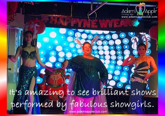Brilliant shows performed at Adams Apple Club Chiang Mai. Great songs used and brilliant lip syncing with stunning costumes.