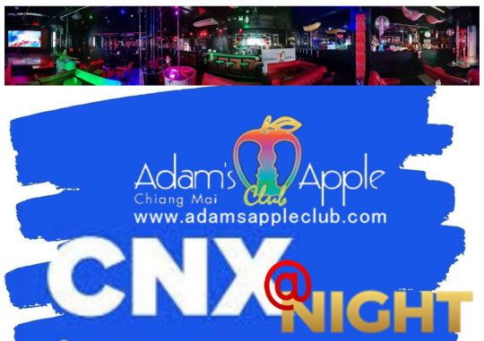 CNX @ Night 2025 Thailand Entertainment Adams Apple Club. Discover fun things to do in Chiang Mai: visit our amazing gay friendly Show Bar