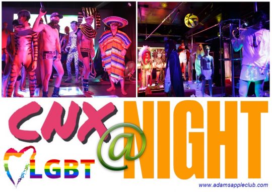 CNX @ Night 2025 Thailand Entertainment Adams Apple Club. Discover fun things to do in Chiang Mai: visit our amazing gay friendly Show Bar