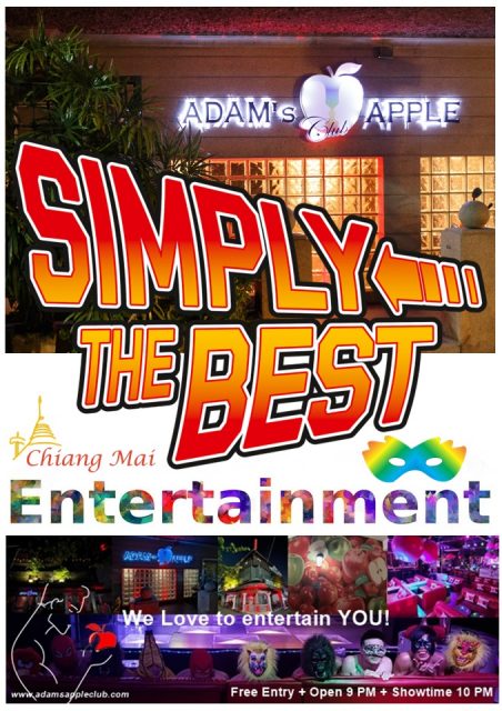 Best Life Show 2025 Adam's Apple Club Chiang Mai. Simply the Best Entertainment in the North of Thailand 2025