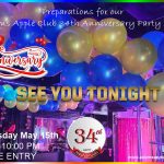 Preparations Party 2025 for Adams Apple Club 34th Anniversary. We are looking forward to your visit! We love to entertain YOU!