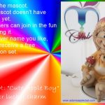 Mascot Adams Apple Club in Chiang Mai Thailand.Cute Apple Boy - our lucky charm from Adam's Apple Club in Chiang Mai.