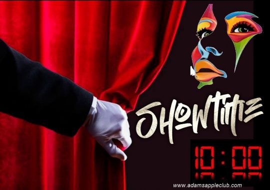 SHOWTIME Adam’s Apple Club Chiang Mai Thailand. Our show starts every evening of the week at 10pm and everyone is very welcome!
