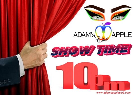 SHOWTIME Adam’s Apple Club Chiang Mai Thailand. Our show starts every evening of the week at 10pm and everyone is very welcome!