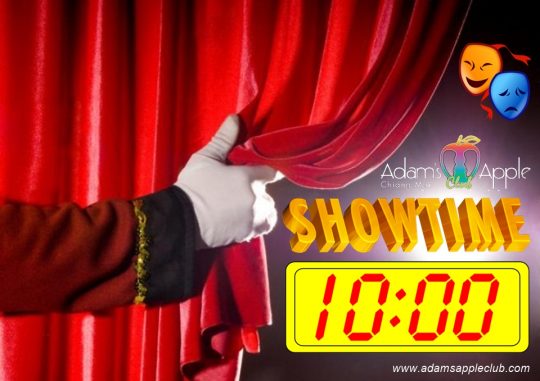 SHOWTIME Adam’s Apple Club Chiang Mai Thailand. Our show starts every evening of the week at 10pm and everyone is very welcome!