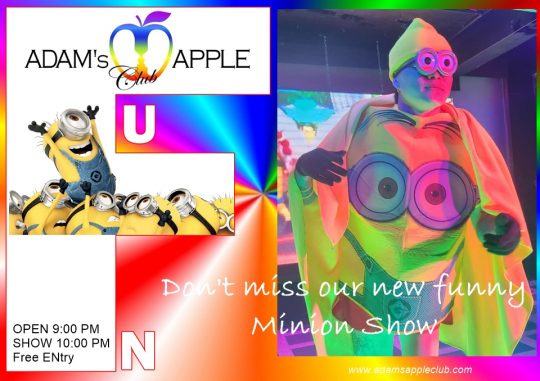 New Funny Minion Show at Adam's Apple Club Chiang Mai. We cordially invite you to experience this new performance in our nightclub.