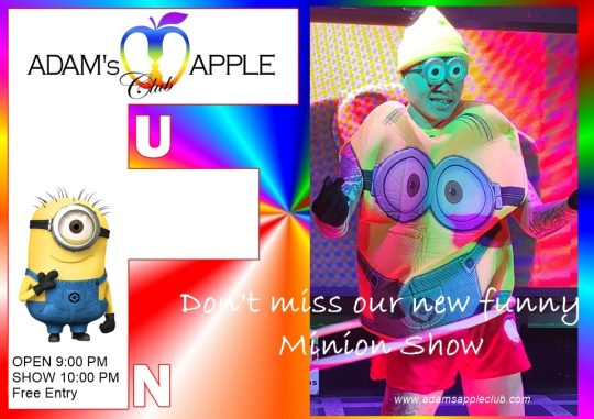 New Funny Minion Show at Adam's Apple Club Chiang Mai. We cordially invite you to experience this new performance in our nightclub.