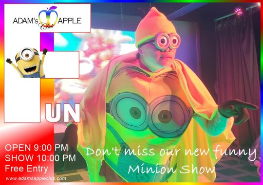 New Funny Minion Show at Adam's Apple Club Chiang Mai. We cordially invite you to experience this new performance in our nightclub.