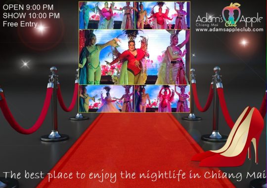 Enjoy the nightlife in Chiang Mai at Adam’s Apple Club Just come along and enjoy a wonderful evening alone or with friends