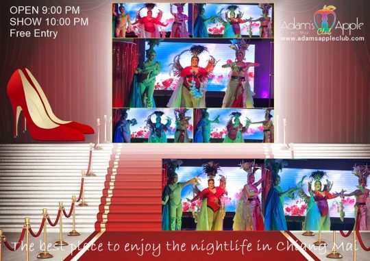 Enjoy the nightlife in Chiang Mai at Adam’s Apple Club Just come along and enjoy a wonderful evening alone or with friends