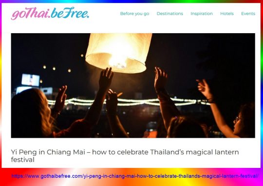 Yi Peng in Chiang Mai – how to celebrate Thailand’s magical lantern festival 2025 (Article from Go Thai Be Free)