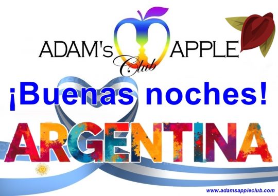 Welcome our Argentinian guests at Adams Apple Club in Chiang Mai. Therefore, we wish our Argentinian guests a very good evening.