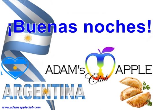 Welcome our Argentinian guests at Adams Apple Club in Chiang Mai. Therefore, we wish our Argentinian guests a very good evening.