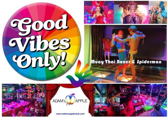 Just bring the vibe! Visit us at Adam's Apple Club in Chiang Mai! We guarantee you good vibes always free in our popular Nightclub.