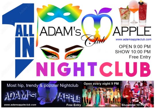 All In One Nightclub Chiang Mai Adams Apple Club - the legendary gay friendly Nightclub for adult Entertainment.