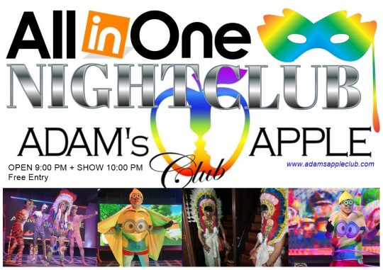 All In One Nightclub Chiang Mai Adams Apple Club - the legendary gay friendly Nightclub for adult Entertainment.