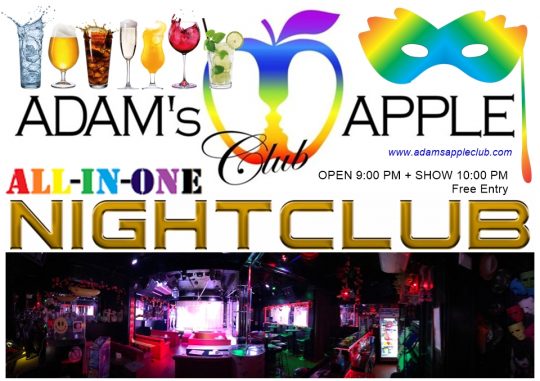 All In One Nightclub Chiang Mai Adams Apple Club - the legendary gay friendly Nightclub for adult Entertainment.