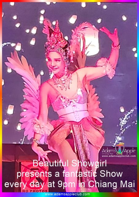 Beautiful Showgirl Chiang Mai Adams Apple Club. Known globally for its reputation as the best Showgirl Cabaret Show in Chiang Mai.