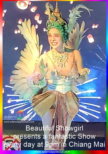 Beautiful Showgirl Chiang Mai Adams Apple Club. Known globally for its reputation as the best Showgirl Cabaret Show in Chiang Mai.