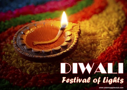 DIWALI Festival of Lights 2025 Adams Apple Club Chiang Mai.We wish all our Hindu friends around the world a Happy DIWALI Festival 2025!