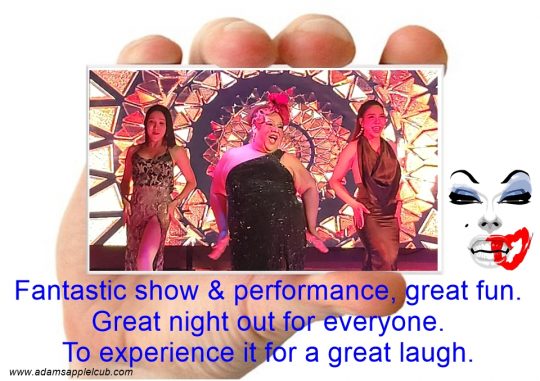 Unique and inspiring cabaret show at the Adams Apple Club in Chiangmai. Fantastic show & performance, great fun. Great night out for everyone