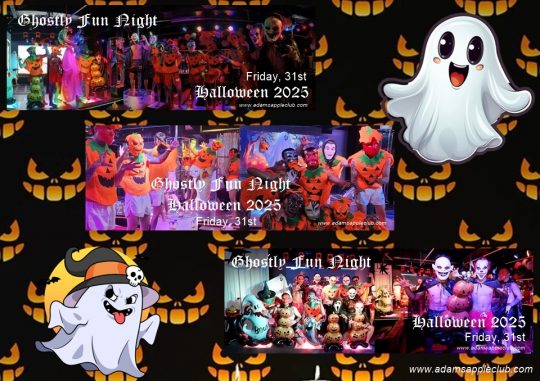 Halloween 2025 Chiang Mai - Adams Apple Club invites you to the spooky and beautiful "Ghostly Fun Night." Admission to the party is free.