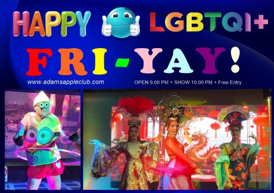 Happy Fri-yay! Chiang Mai at Adams Apple Club is highlighted as a popular venue for Friday night entertainment, known for its live shows