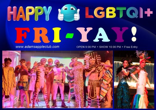 Happy Fri-yay! Chiang Mai at Adams Apple Club is highlighted as a popular venue for Friday night entertainment, known for its live shows
