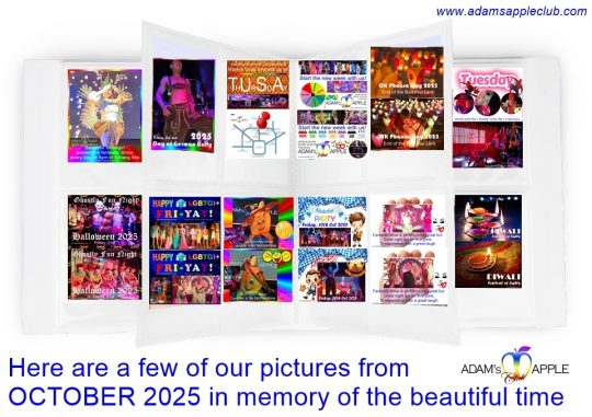 Memories OCTOBER 2025 -Adam's Apple Club Chiang Mai. Our photo memories capture amazing shows and welcoming atmosphere.