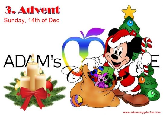 Celebrate the 3rd Advent 2025 with us at Adam’s Apple Club Chiang Mai! Get ready to feel the holiday spirit