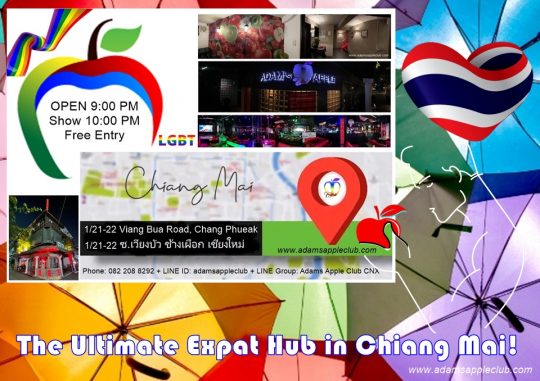Ultimate Expat Hub CNX is the legendary Adam's Apple Club. Don't miss out on the fun - come experience the vibrant expat scene.