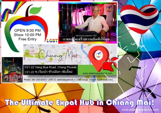 Ultimate Expat Hub CNX is the legendary Adam's Apple Club. Don't miss out on the fun - come experience the vibrant expat scene.