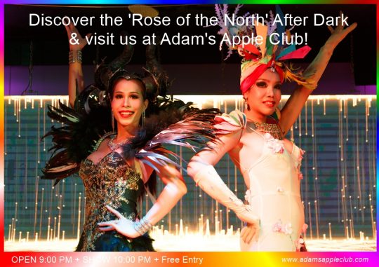 Discover Chiang Mai After Dark visit Adams Apple Club. It's truly an iconic spot that has been entertaining the LGBTQ+ community