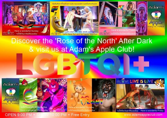 Discover Chiang Mai After Dark visit Adams Apple Club. It's truly an iconic spot that has been entertaining the LGBTQ+ community