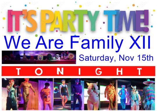 We Are Family XII: The Annual Mega-Party at Adams Apple Club Chiang Mai.Come and experience the warmth of our community.
