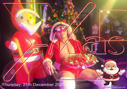 Christmas Day 2025 at Adams Apple Club CNX Don't spend Christmas alone - join our vibrant global community for a night of laughter and heat!