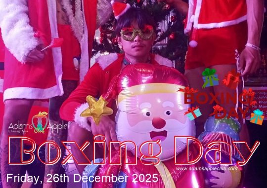 Unbox the Magic this Boxing Day 2025! Adams Apple Club Chiang Mai. Don't miss out - join us for an extraordinary event! See you there!